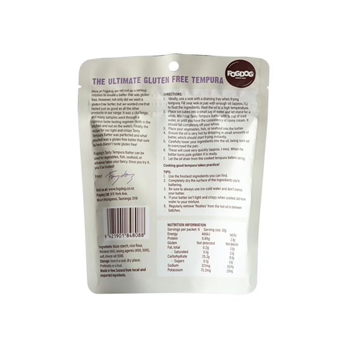 Gluten Free Tasty Tempura Batter
